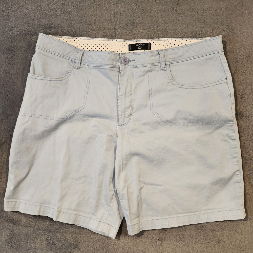 Lee Women's Pale Blue Casual Athletic Shorts